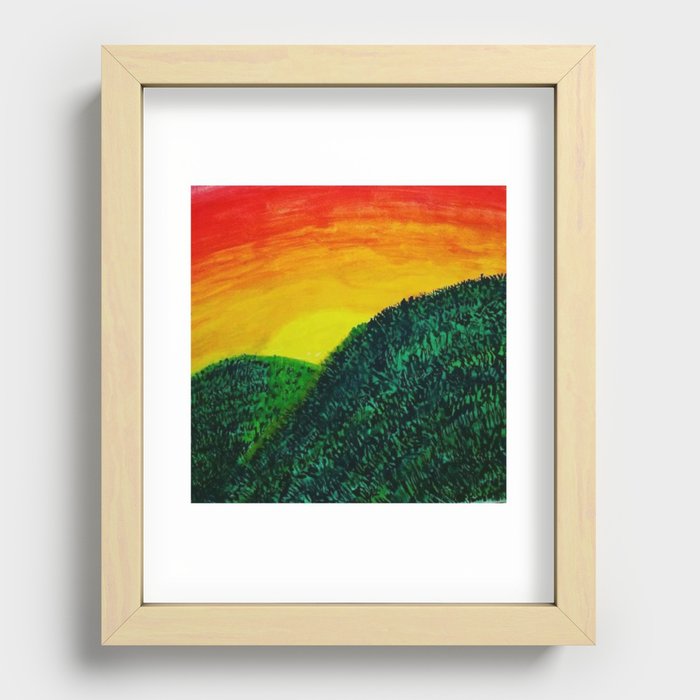 Summer Sunrise Recessed Framed Print