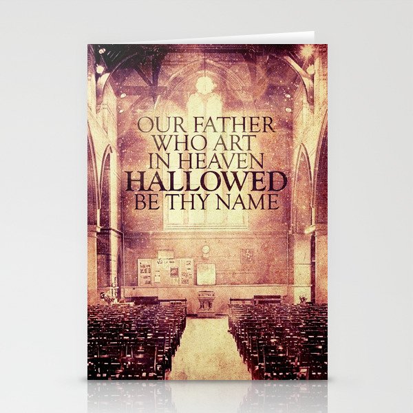 Hallowed be Thy Name Stationery Cards by sightsound Society6