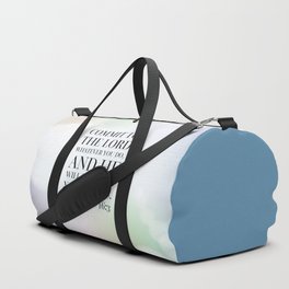 Proverbs 16:3 Bible Quote Duffle Bag