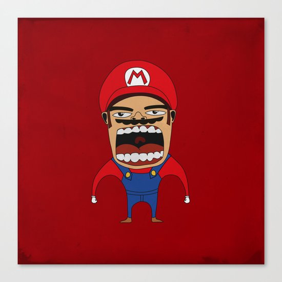 Screaming Mario Canvas Print
