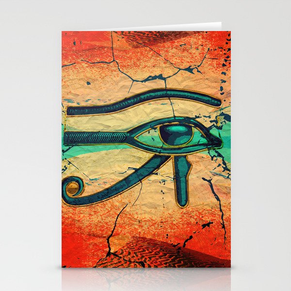 Egyptian Eye Of Horus Ra Stationery Cards By K9printart Society6