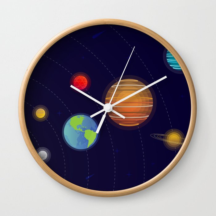 Solar System Wall Clock