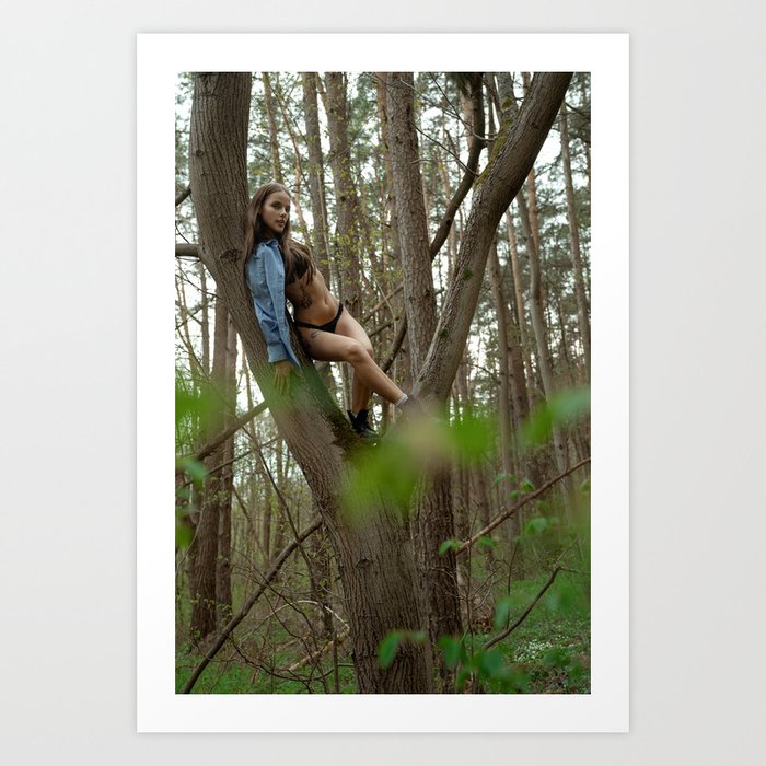 Up in a Tree Art Print