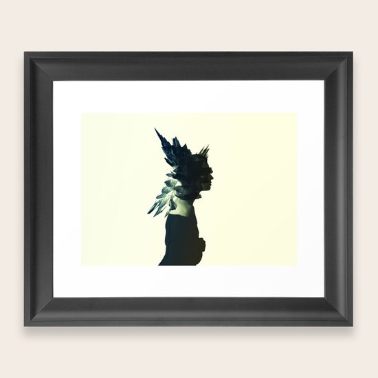 O. Framed Art Print