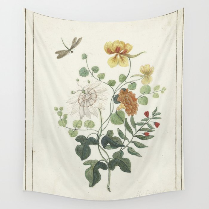 Machtelt Moninckx - Still life with flowers - 1600/1687 Wall Tapestry