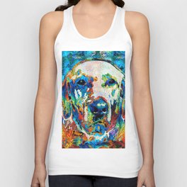 Happy Colorful Labrador Retriever Lab Dog Art Tank Top | Fetch, Pet, Labdog, Animal, Pets, Labs, Lab, Blacklabrador, Labradorretriever, Dogs 
