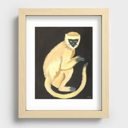 A Monkey Recessed Framed Print