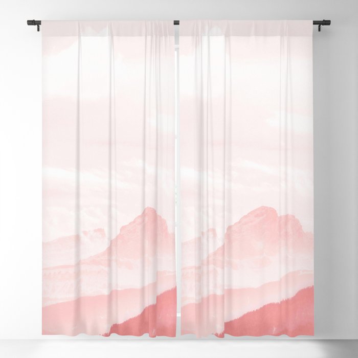Pink Peaks Blackout Curtain