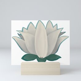 White Lotus Mini Art Print