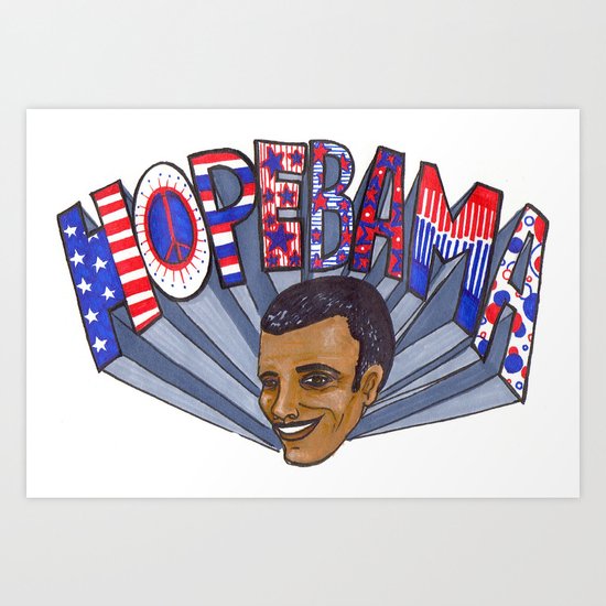 HopeBAMA Art Print