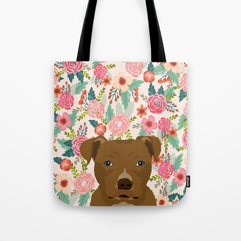 Pit Bull Tote Bag Pit Bull Lover Gift