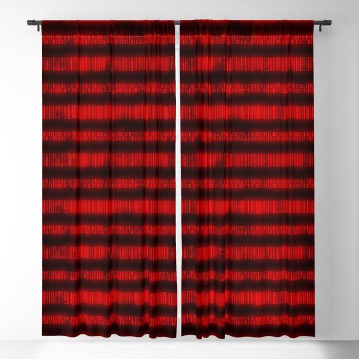 Red Dna Data Code Blackout Curtain