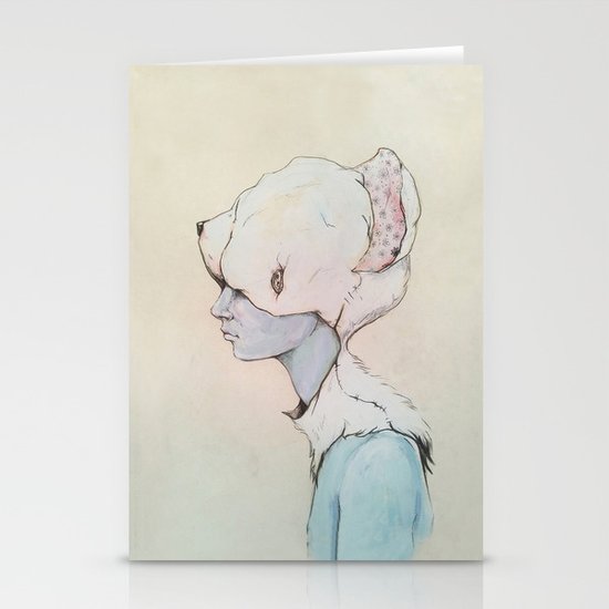 Portrait E Stationery Cards