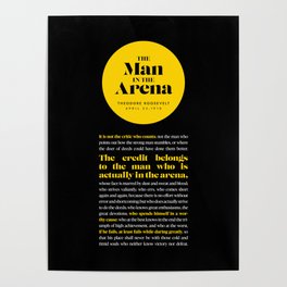 The Man in the Arena Poster