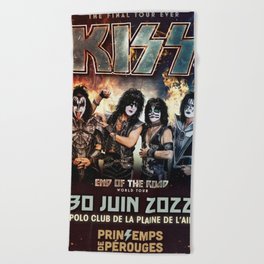 music kiss band album tour 2022 merokettt#67676 Beach Towel