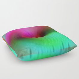 Pink Green Vortex Floor Pillow
