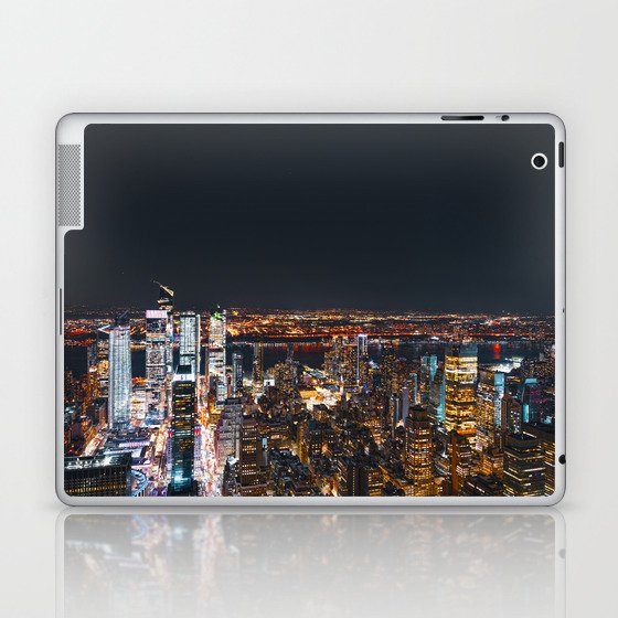 NYC Night Skyline | Photography in New York City Laptop & iPad Skin