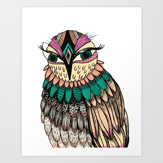 A Lovely Owl Art Print