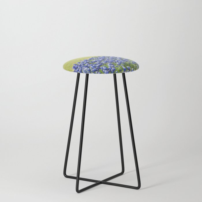 Texas Bluebonnets 22 Counter Stool