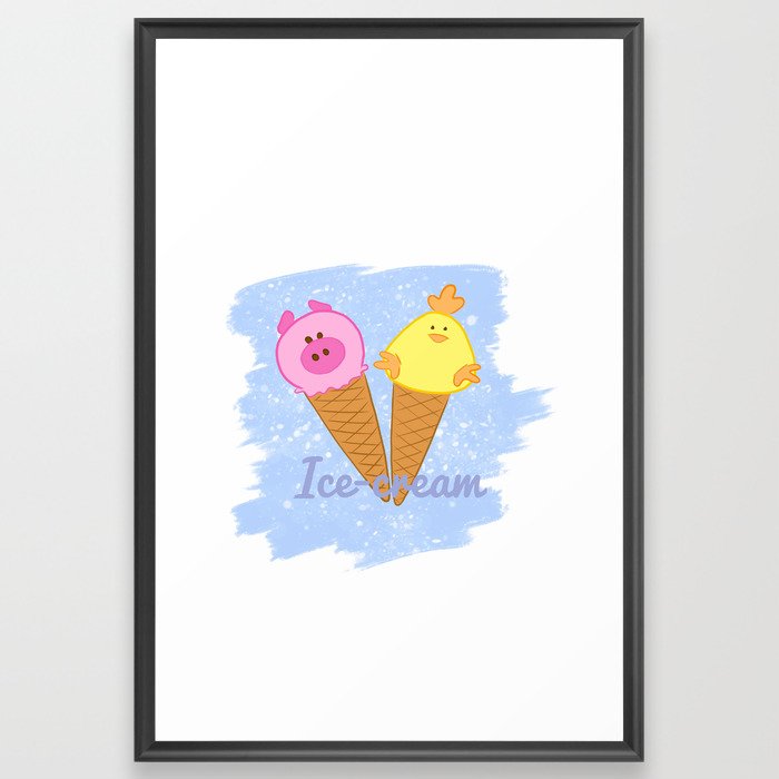 Ice-cream  Framed Art Print