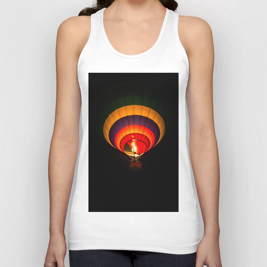Night hot air balloon adventure Unisex Tank Top