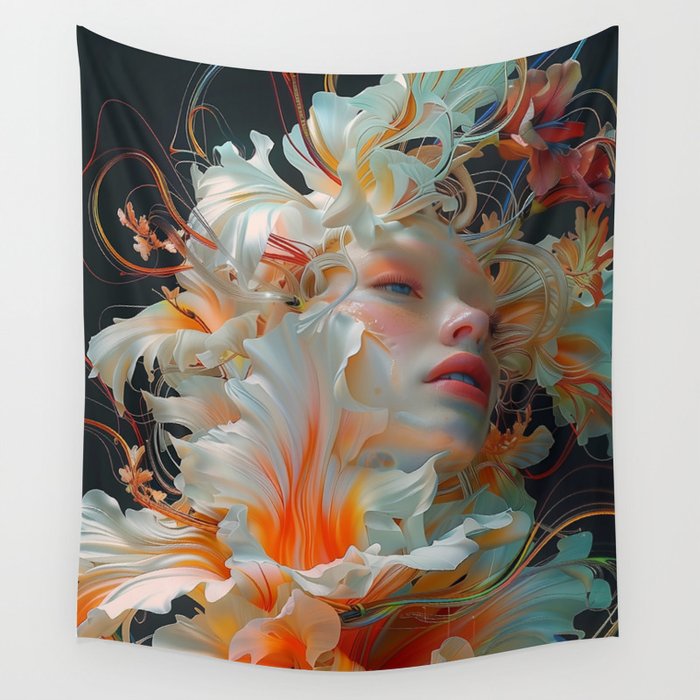 Blossoms Beauty Wall Tapestry