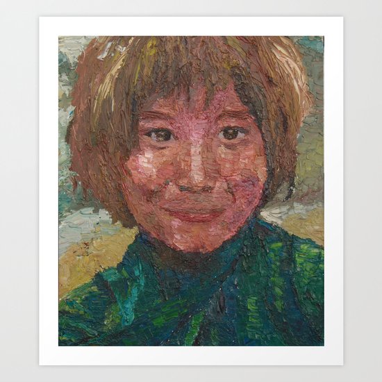 CHILD SMILING Art Print