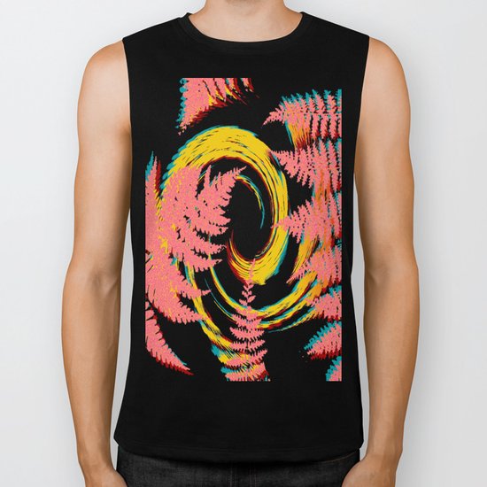 Leaves twirl Biker Tank
