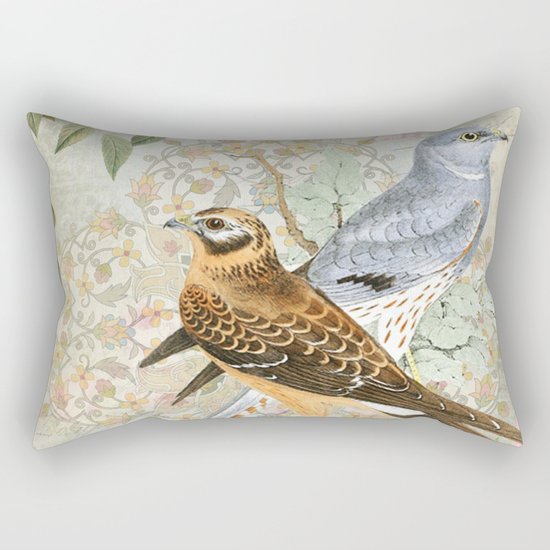 Vintage birds Rectangular Pillow