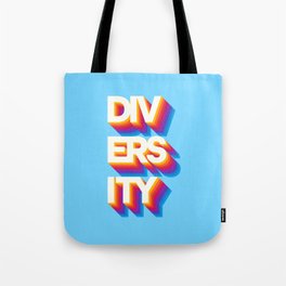 Diversity Retro Rainbow Tote Bag