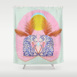 Loud Tigers Shower Curtain