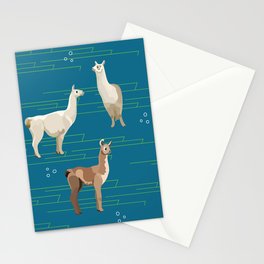 Peruvian Llamas Stationery Cards