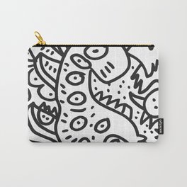 Cool Graffiti Art Dinosaur Black and White  Carry-All Pouch | Decoration, Ink, Goodvibes, Black And White, Abstractgraffiti, Hiphopculture, Pop Art, Funnyart, Graffiti, Africanart 