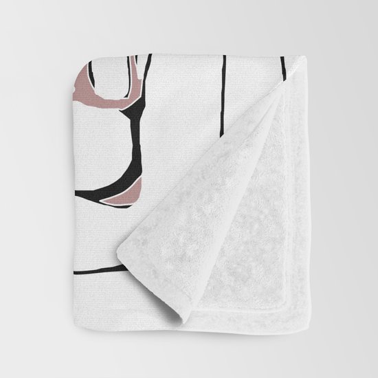 Drawing Square Triangle And Circle Pattern Abstract In Orange Blue And Pink Throw Blanket By Timla Society6