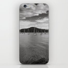 Hawksbury River, Black and White Landscape, Australia iPhone Skin