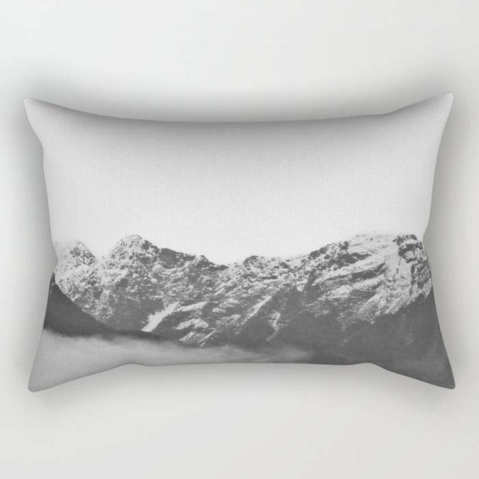 Mountains Print Rectangular Pillow