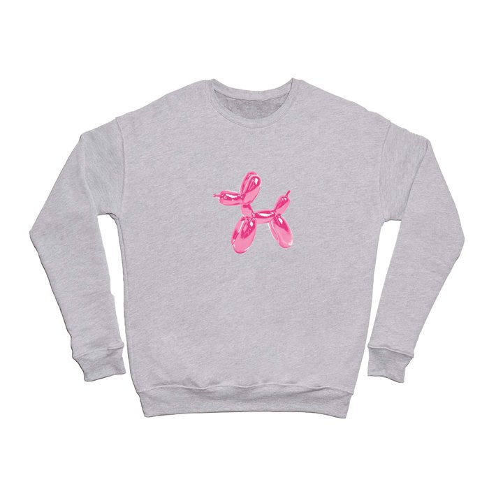 Pink Balloon Dog Pop Art Kitsch Fun Cute Crewneck Sweatshirt by PrettyPainter Society6