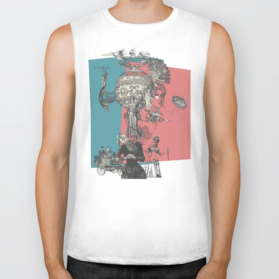 Up Up and Away Biker Tank