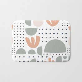 Mid Century Modern Abstract - Bohemian Shades Bath Mat