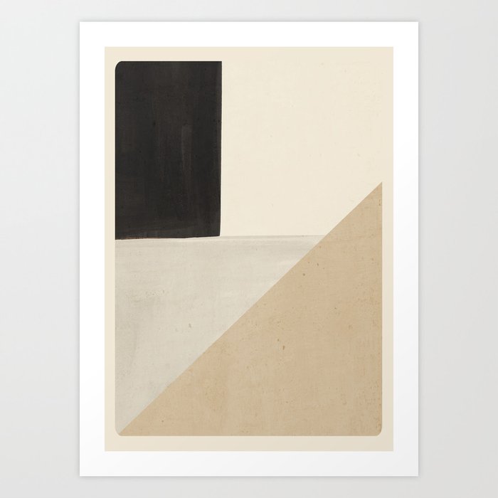 Modern Abstract Minimal Shapes 11 Art Print
