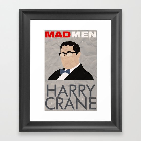 Mad Men - Harry Crane Framed Art Print