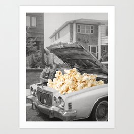 Pop the hood - Popcorn Car II Art Print