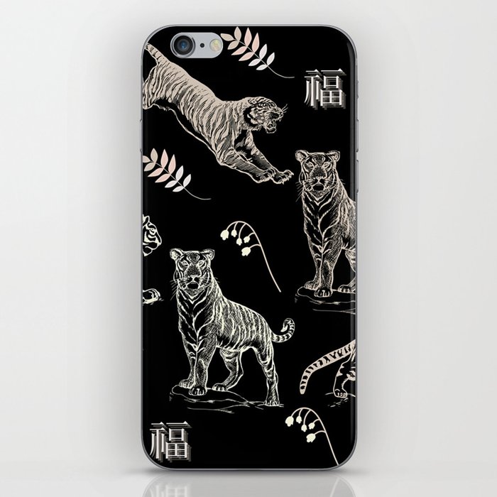 Tigers (Black) | A Sign of Strength and Power iPhone Skin