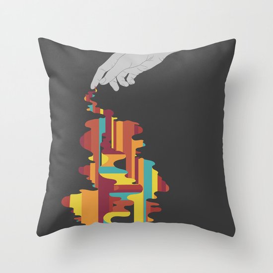 Colourbleed Throw Pillow