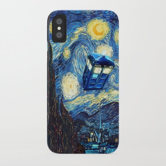 Tardis Doctor Who Starry Night iPhone Case