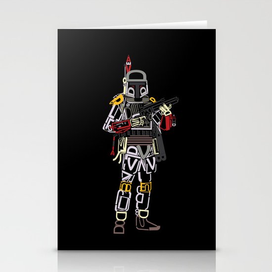 Boba Font Stationery Cards