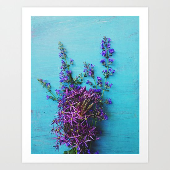 She Found Stray Flowers and Brought Them Home Art Print
