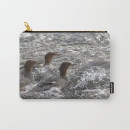 Watercolor Bird, Common Merganser 49, Yellowstone River, YNP, Wyoming Carry-All Pouch