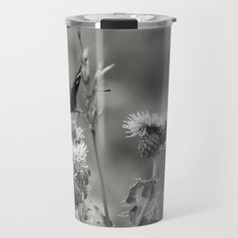 Butterfly on a Thistle in the Scottish Highlands Travel Mug