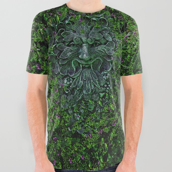 THE GREEN MAN All Over Graphic Tee